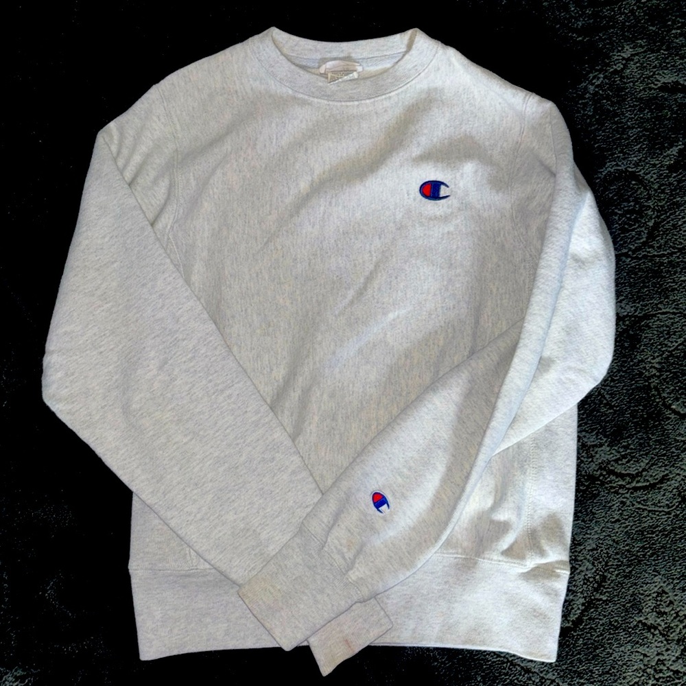 Extra small Champion white-gray speckled crewneck